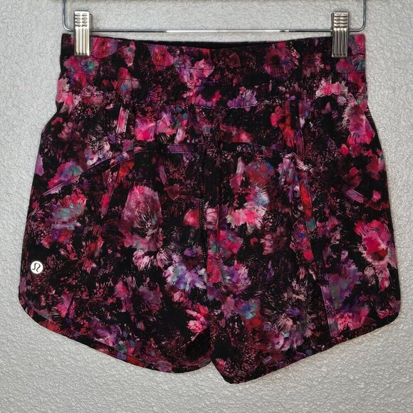Lululemon Tracker Short V *4" - 6 Fluoro Floral Multi - Picture 4 of 6